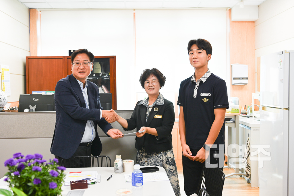 영주사랑네트워크,  풍기중 축구부의 꿈을 응원하다
