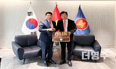 이상근 영주시의회 의장, 주한 베트남 대사 예방… 풍기인삼 세계화 및 축제 초대 ‘민간 외교 톡톡’